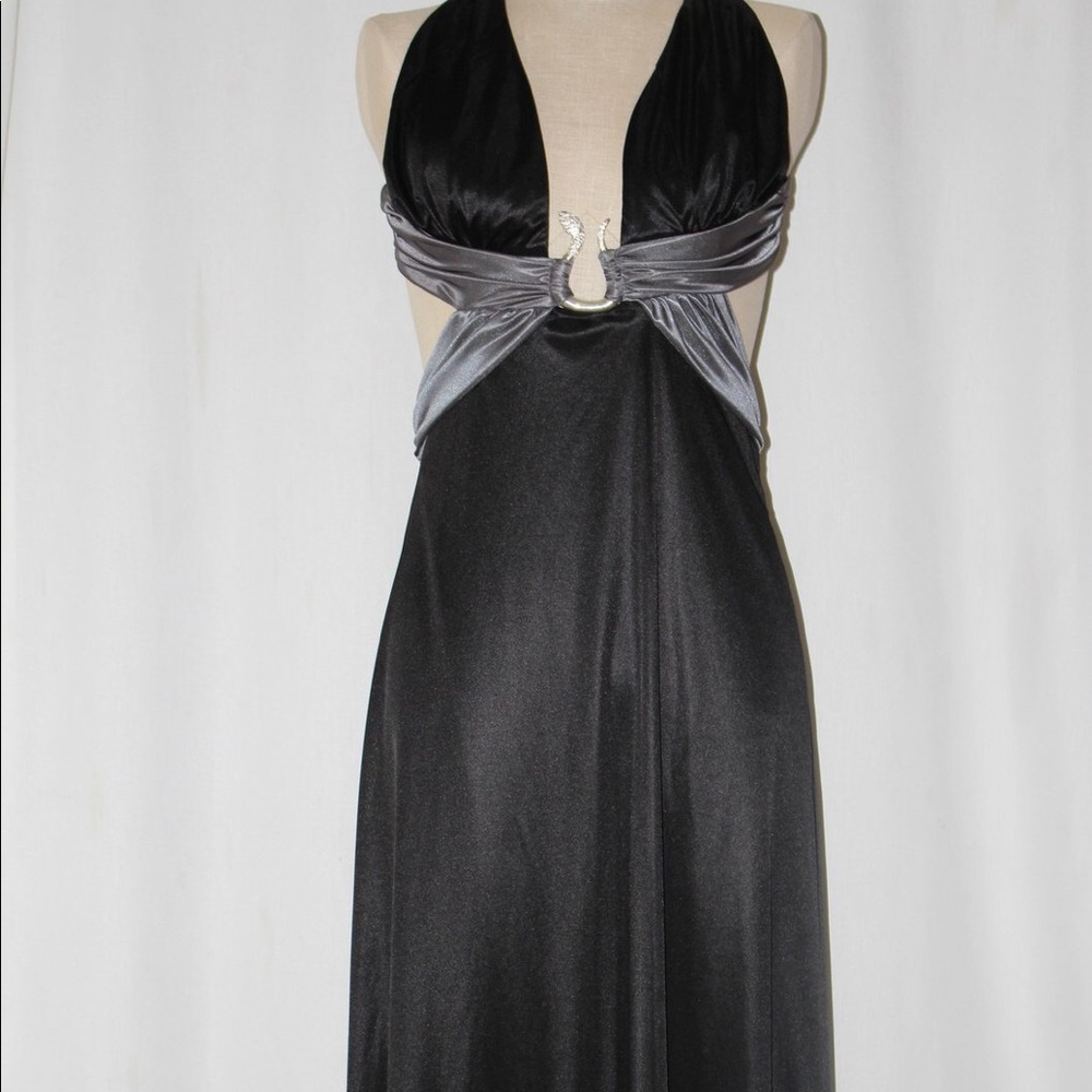 Black & grey Strip dress